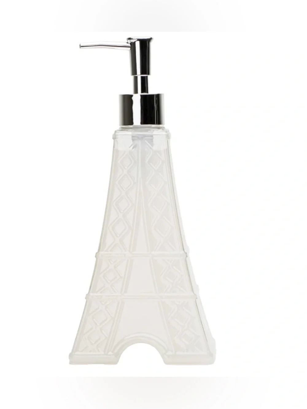 French Vanilla Paris Tower Hand Soap Dispenser with Chrome Pump